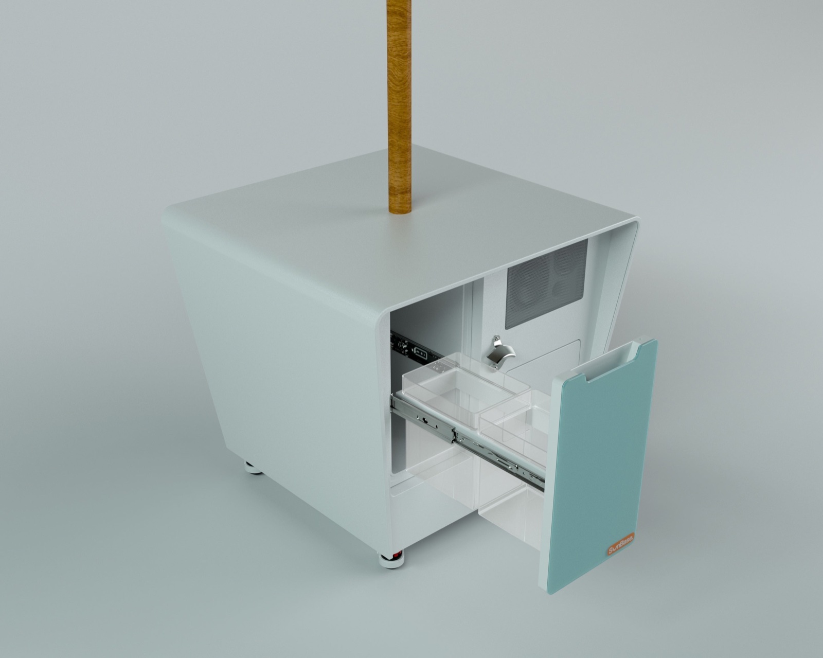 Koelvak met uitneembare trays